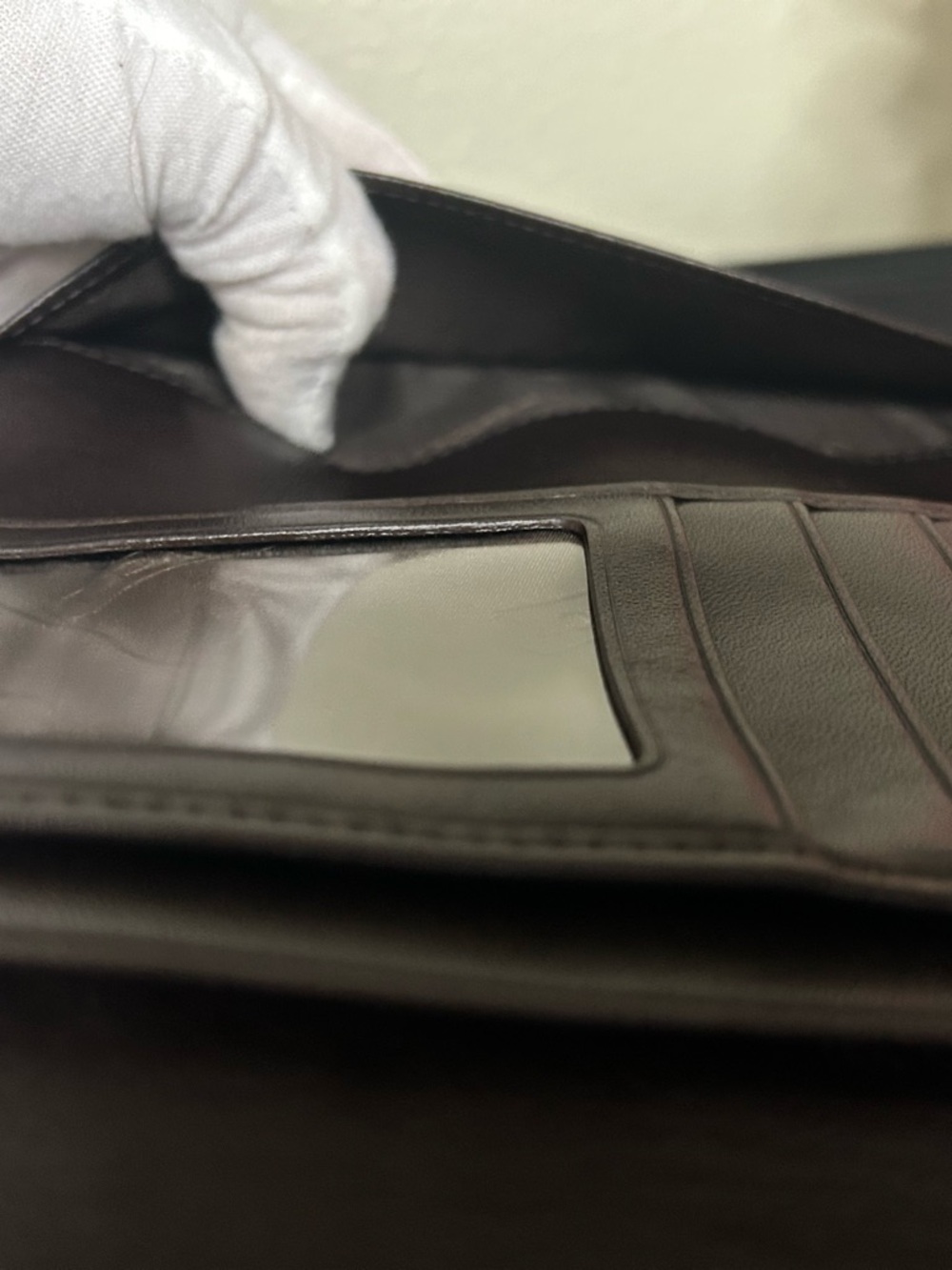 Coach Brown Monogram Wallet/ Clutch with Buckle Snap Accent - Picture 9 of 11